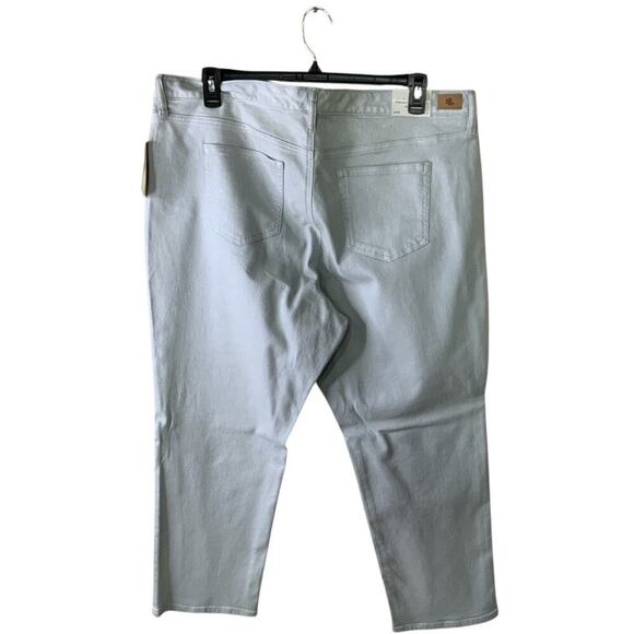 Ralph Lauren Pant Womens Plus Size 22 Mid Rise Straight Stretch Streetwear NWT - Picture 2 of 14